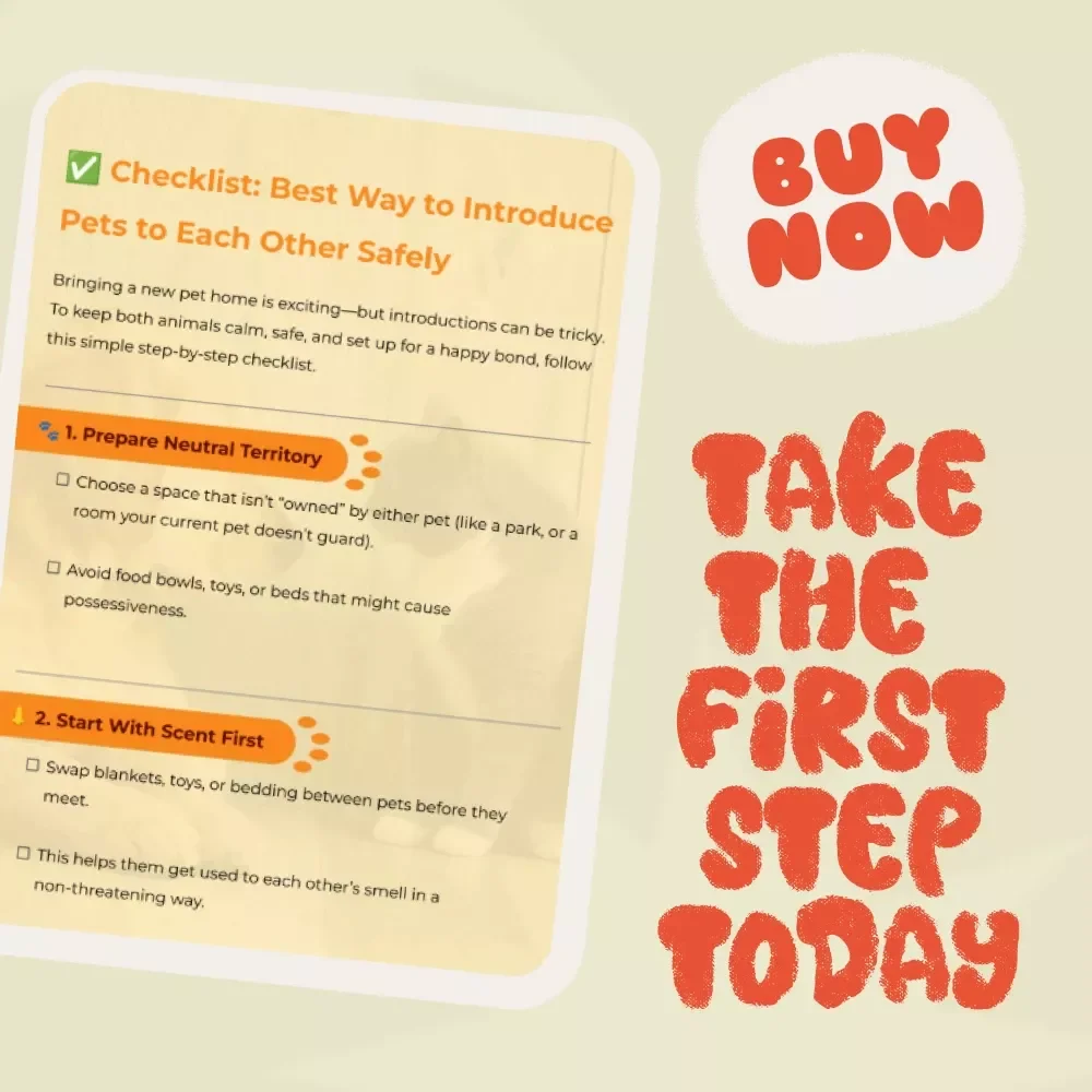 Checklist: Best Way to Introduce Pets to Each Other Safely – Step-by-Step Guide for a Smooth and Happy Introduction