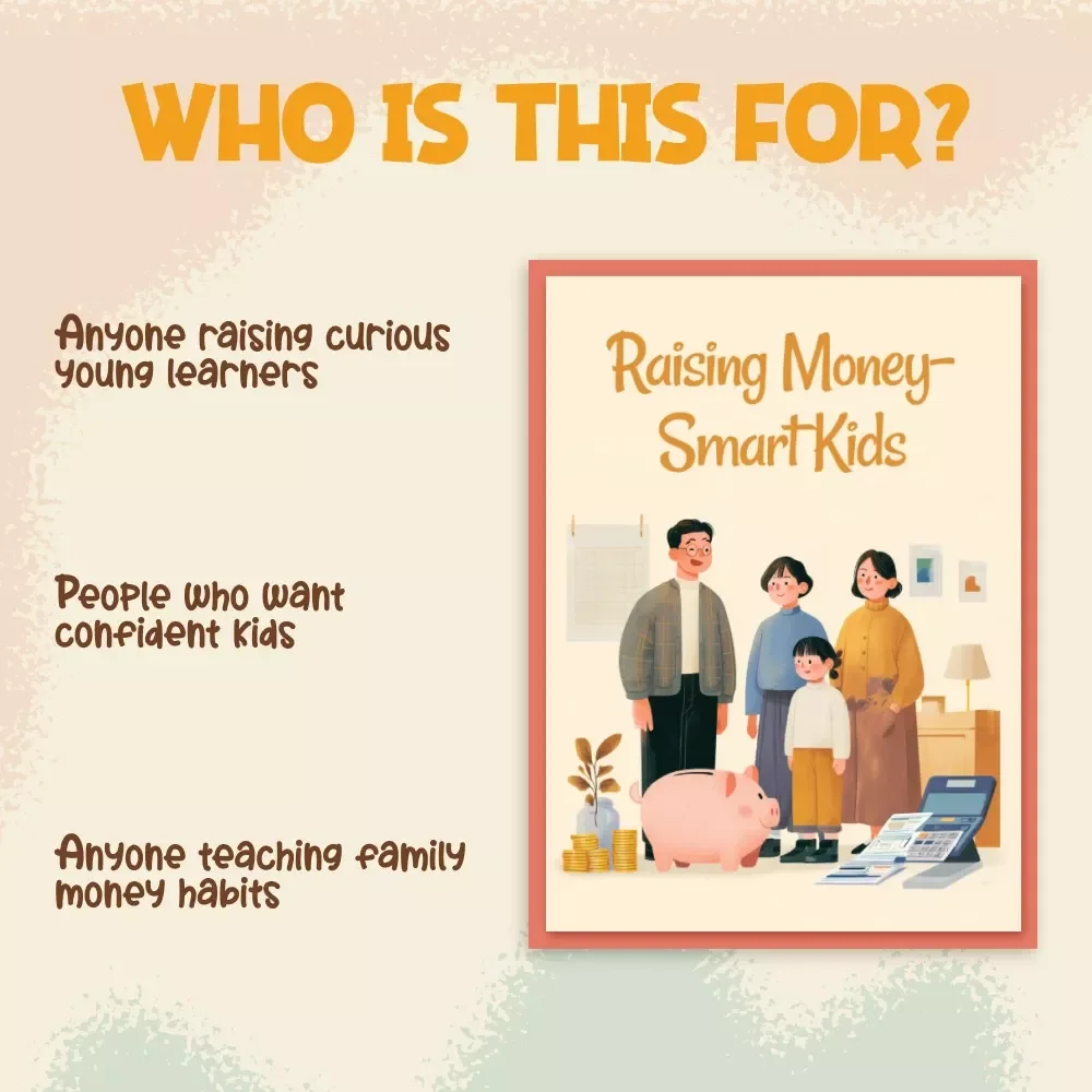 Raising Money-Smart Kids | eBook for Parents | Tips for Teaching Kids About Money | Printable Digital Download for Family Financial Education & Lifelong Money Habits