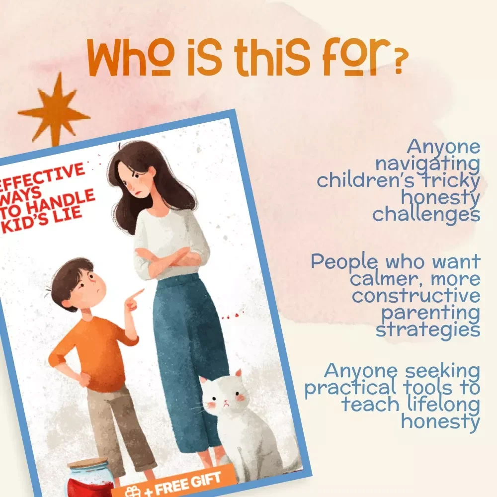 Effective Ways to Handle Kid’s Lie | Parenting eBook, Digital Guide, Checklist for Teaching Honesty, Gentle Parenting PDF Download