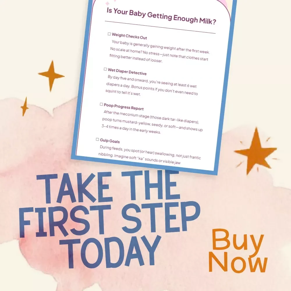Is Your Baby Getting Enough Milk | Newborn Breastfeeding Guide | Digital Download | eBook for New Moms | Breastfeeding Checklist for Baby Feeding Cues & Milk Supply Confidence