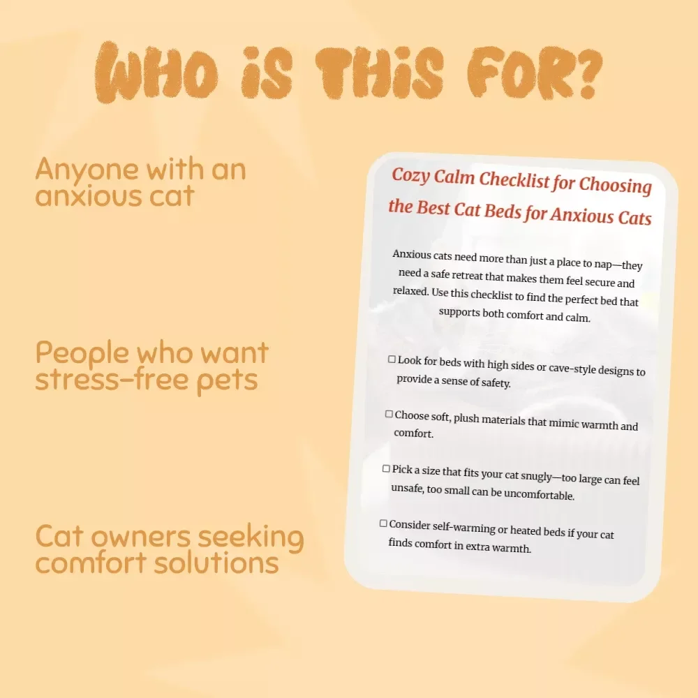 Cozy Calm Checklist for Choosing the Best Cat Beds for Anxious Cats - The Ultimate Guide to Comfort