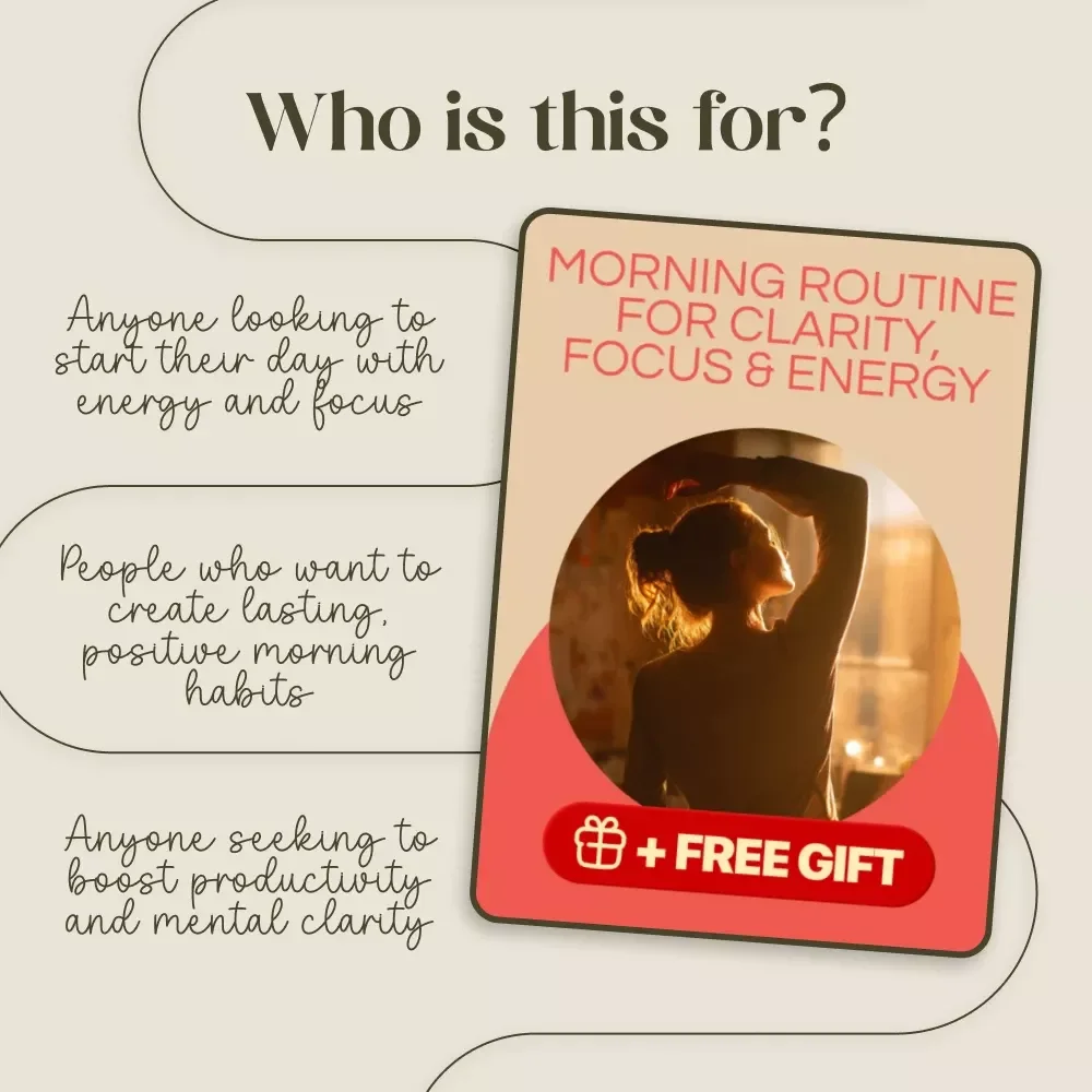 Morning Routine for Clarity, Focus & Energy Guide | Digital Download to Boost Your Productivity