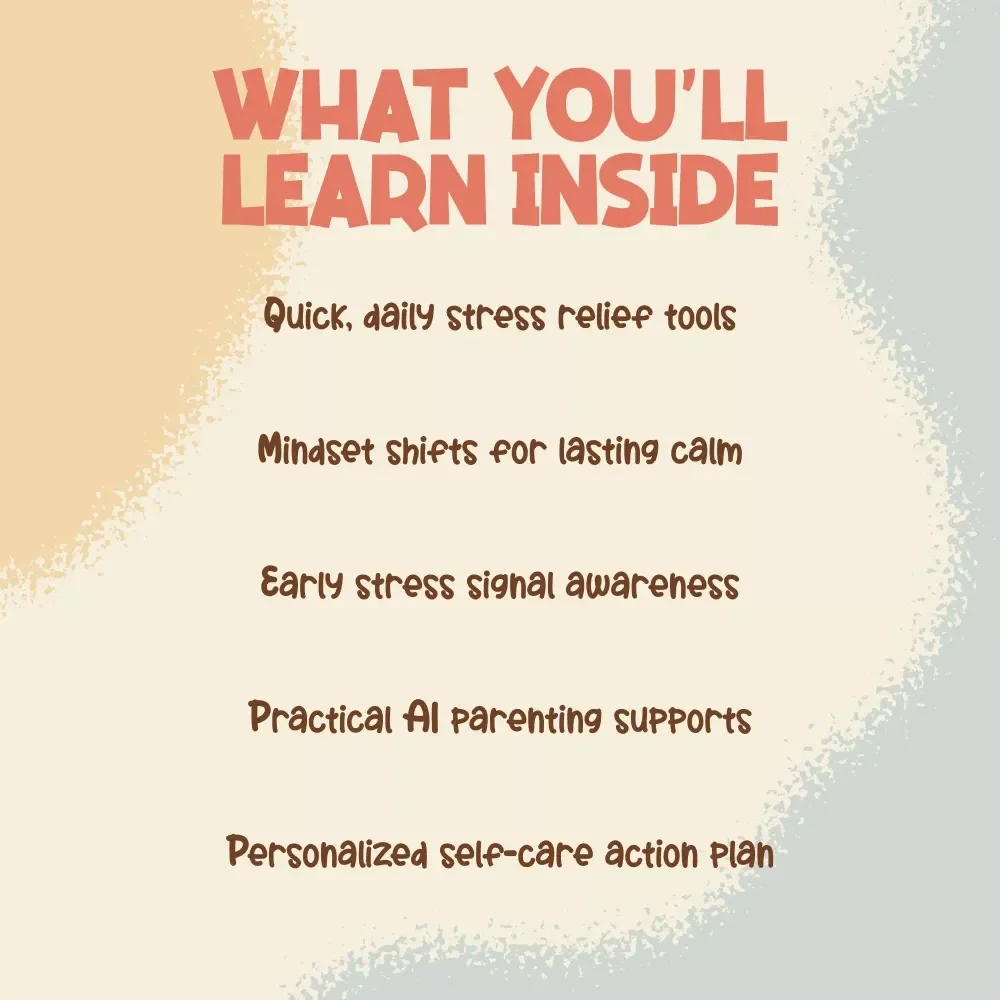 Calm in the Chaos: A Parent’s Guide to Managing Stress | eBook for Moms & Dads | Digital Download for How to Manage Parenting Stress Better | Mindset Shifts, Self-Care, and Practical Tools
