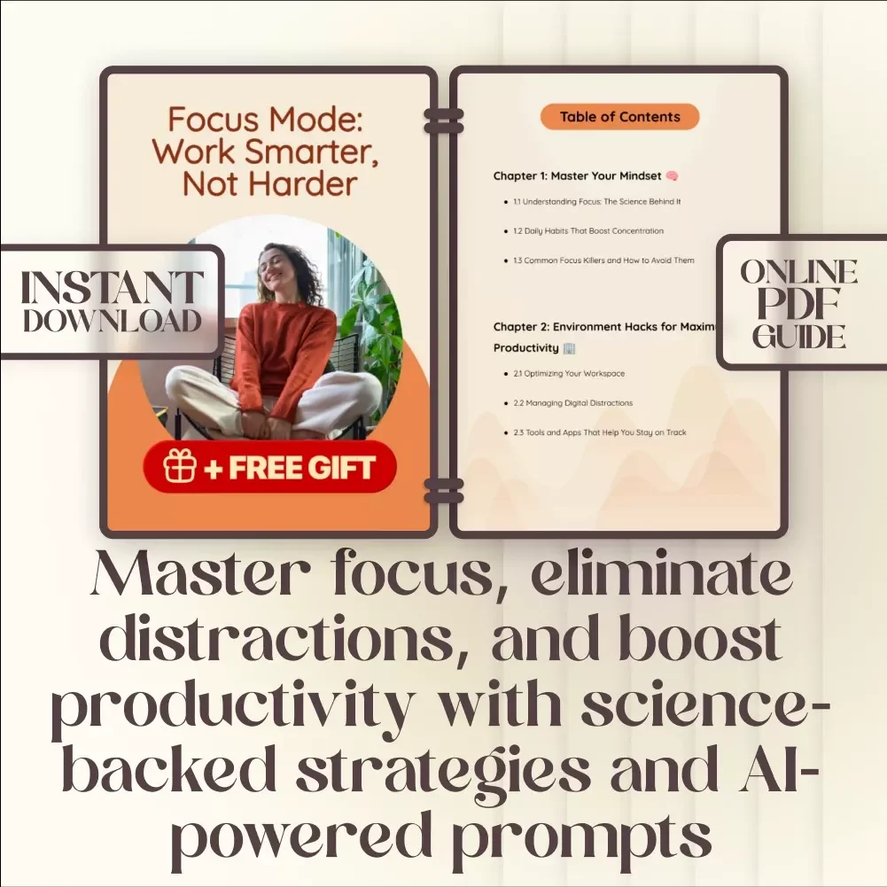 Focus Mode: Work Smarter, Not Harder – The Ultimate Digital Guide to Boost Productivity