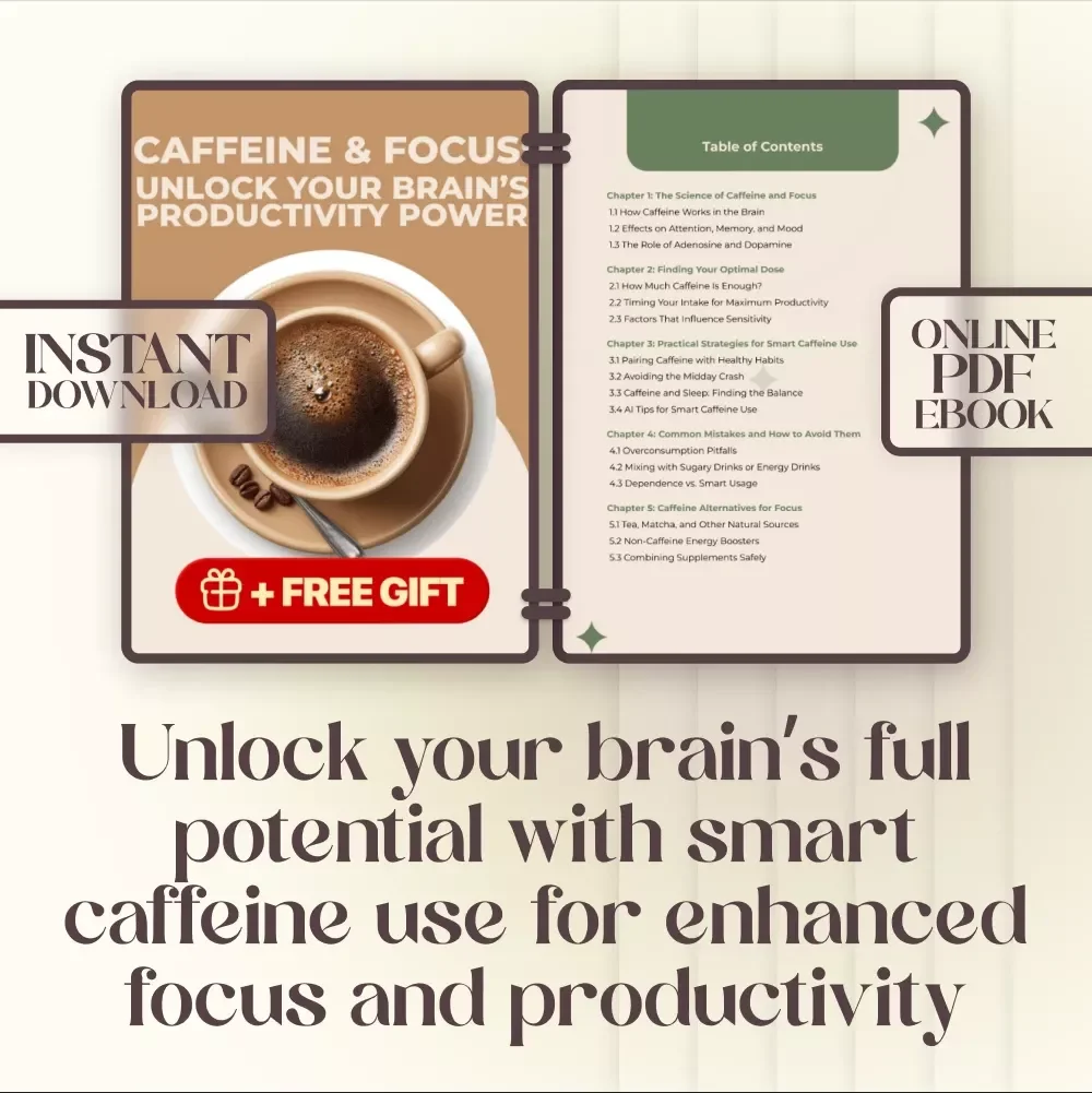 Caffeine & Focus: Unlock Your Brain’s Productivity Power eBook - Boost Focus & Productivity with Smart Caffeine Use