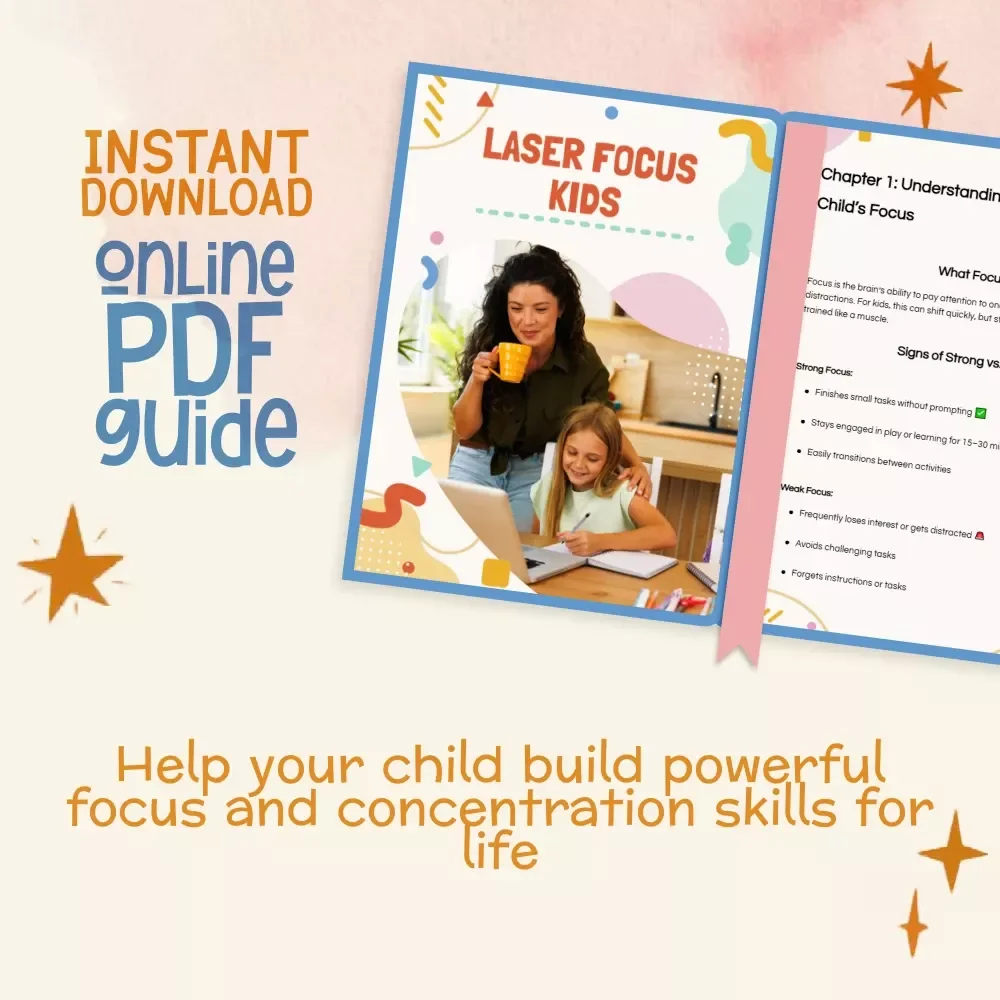 Laser Focus Kids Guide | The Best Way to Improve Child’s Focus | Digital Download for Parents