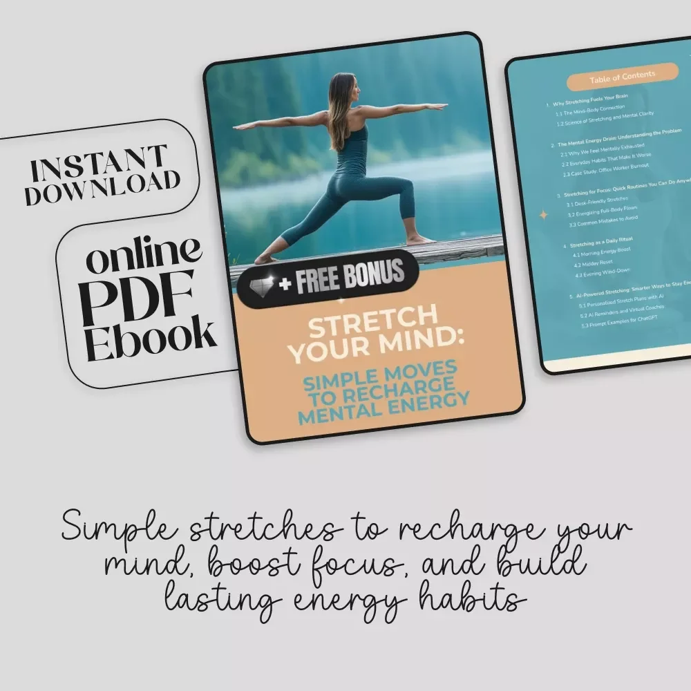 Stretch Your Mind: Simple Moves to Recharge Mental Energy | Digital Ebook for Focus, Clarity & Stretching for Mental Energy