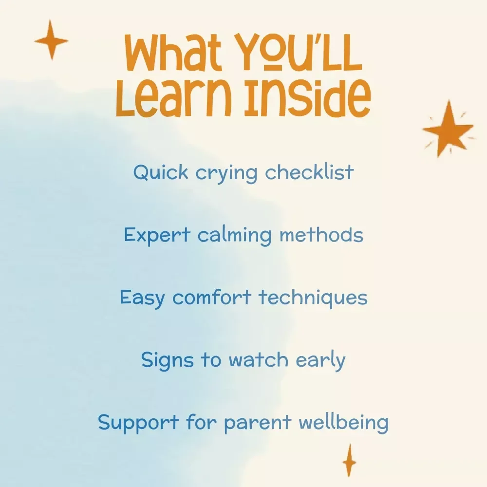 When Tiny Tears Don’t Stop | What to Do When Newborn Cries Nonstop | Soothing & Comforting Baby Crying Guide | New Parent eBook for Calming Techniques, Crying Checklist & Colic Help