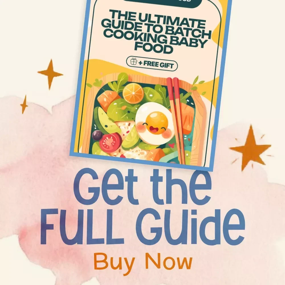 The Ultimate Guide to Batch Cooking Baby Food | Best Way to Batch Cook Baby Food for Busy Parents | Baby Food Prep Digital Download