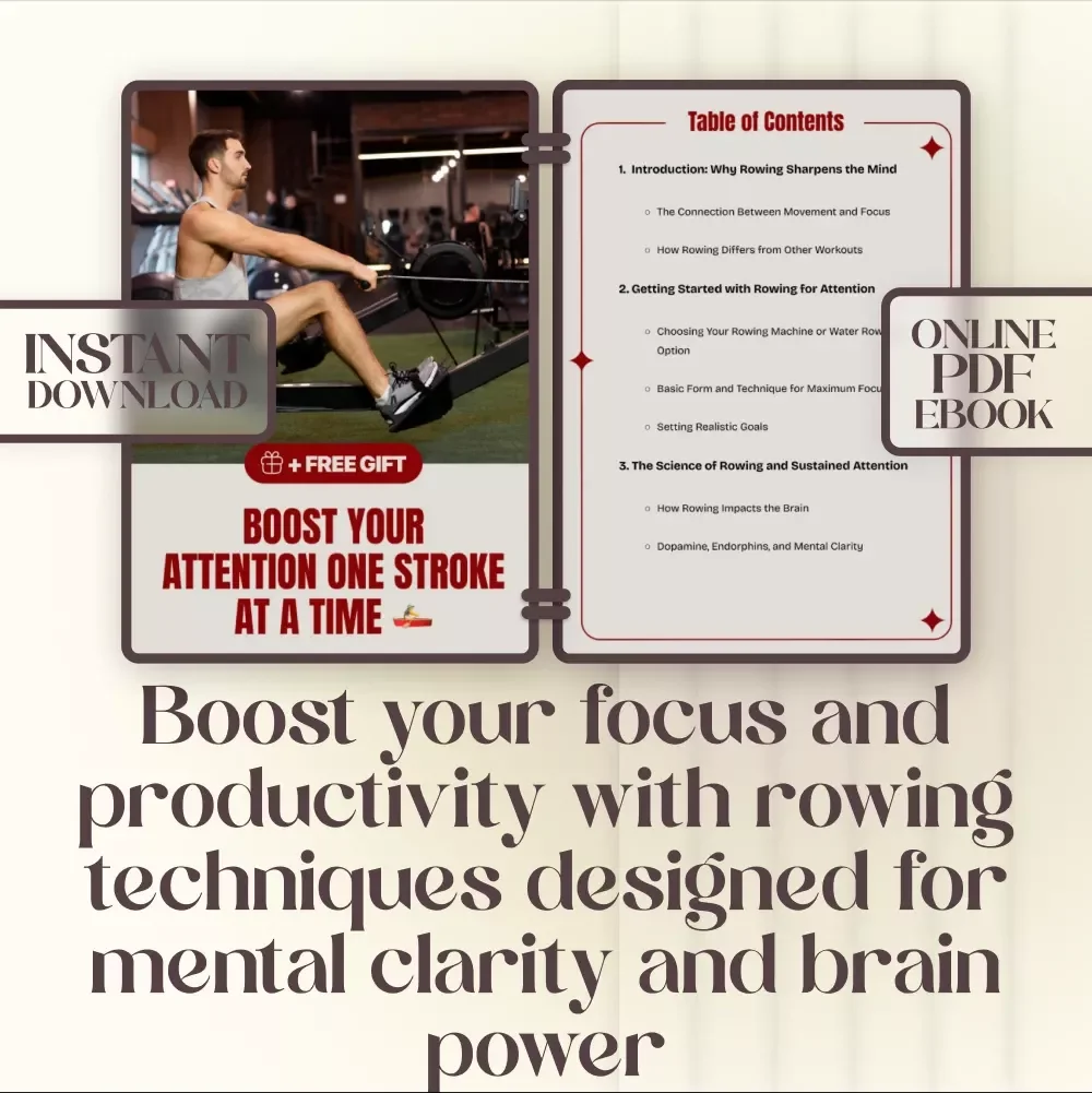Boost Your Attention One Stroke at a Time - Rowing eBook for Focus & Mental Clarity
