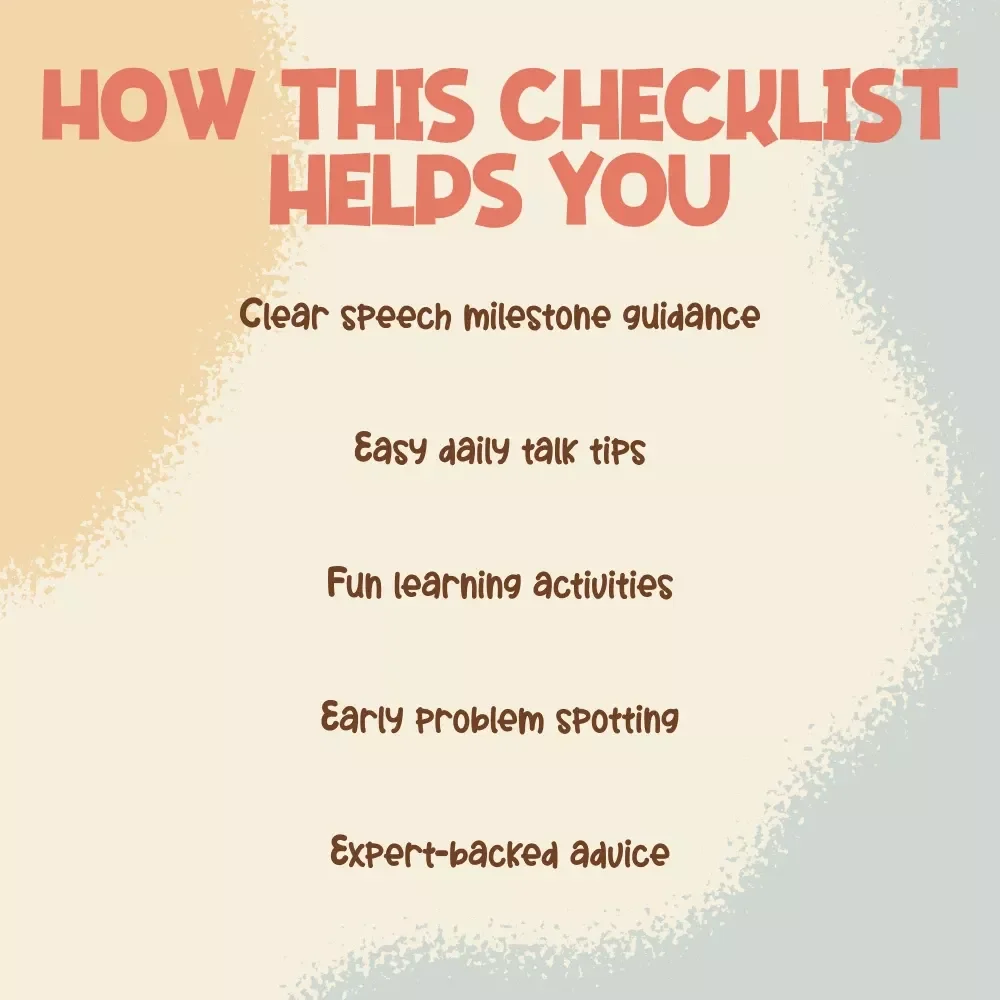 Toddler Talking Troubleshooting Checklist | Speech Delay Support Guide for Parents | Why Is My Toddler Not Talking Yet | Early Language Development Printable