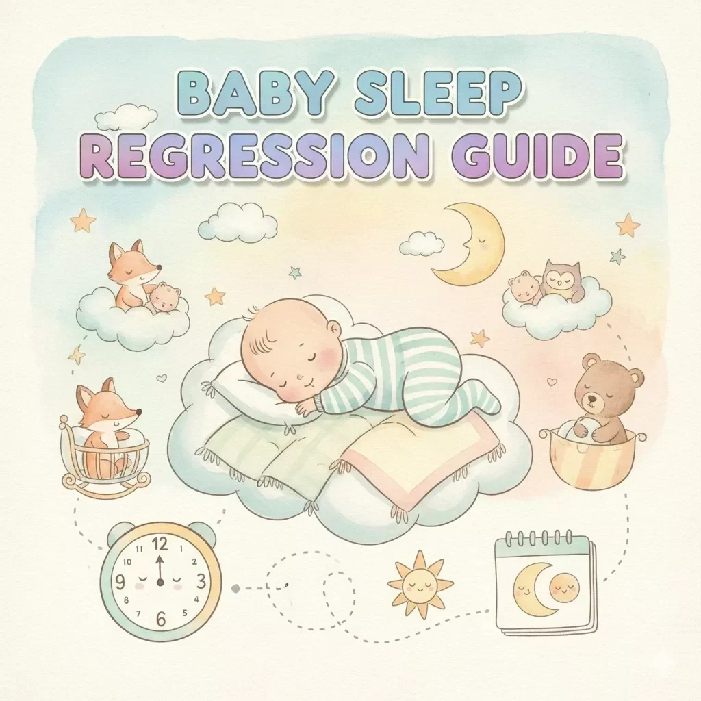 Baby Sleep Regression Guide | Digital Download | The Best Way to Deal with Sleep Regression | Gentle Sleep Training eBook for Parents