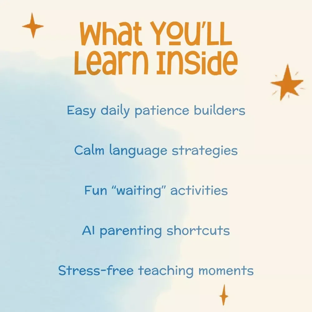 Helping Kids Build Patience | Printable Parenting Guide | Tips for Teaching Patience to Kids | Gentle Parenting eBook | Digital Download for Calm & Confidence