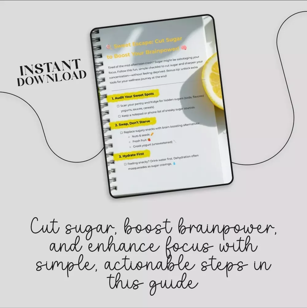 Sweet Escape: Cut Sugar to Boost Your Brainpower - A Simple Guide to Sharpen Your Focus