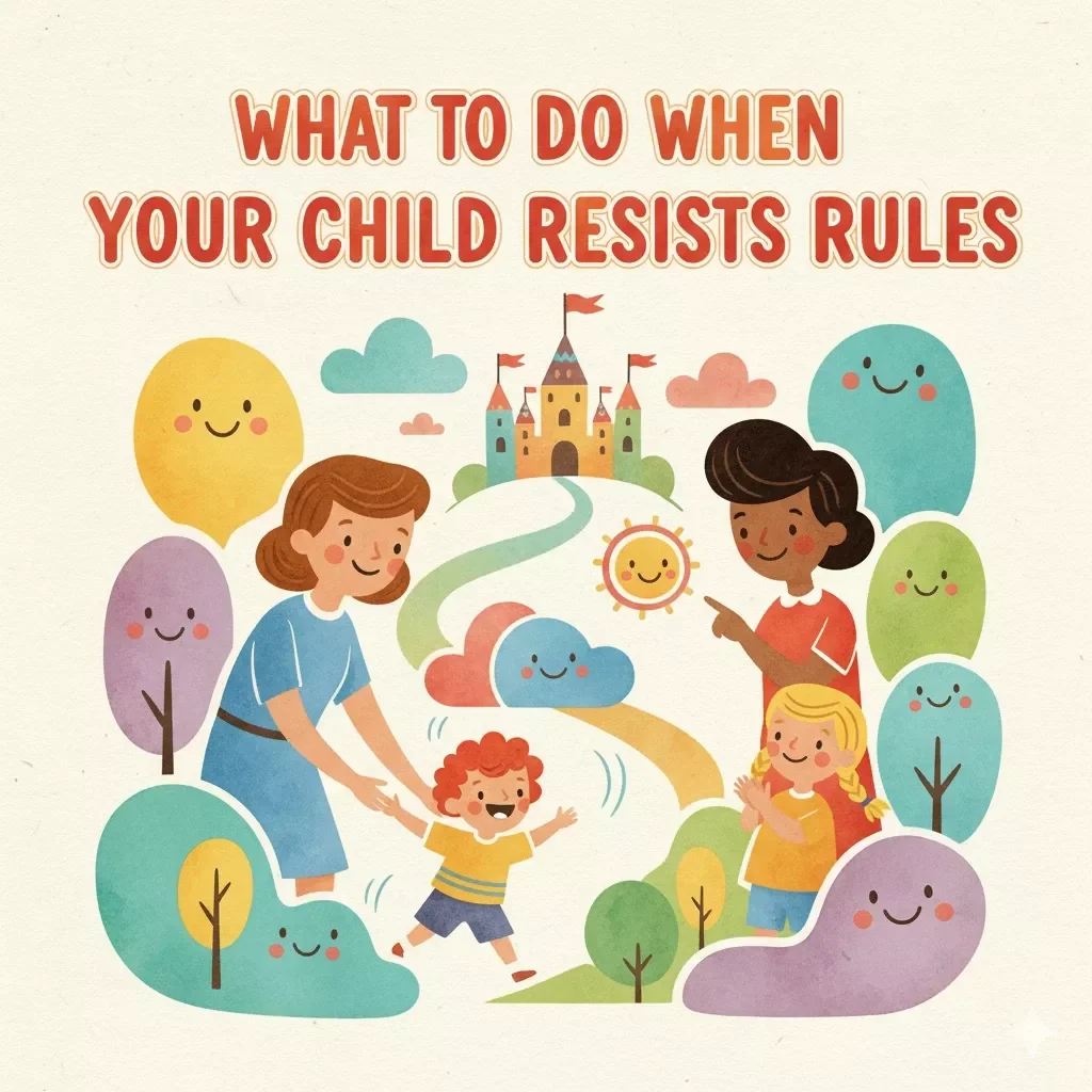 Checklist: What to Do When Your Child Resists Rules | Gentle Parenting Printable | Positive Discipline Guide for Calm, Confident Parents | Instant Digital Download