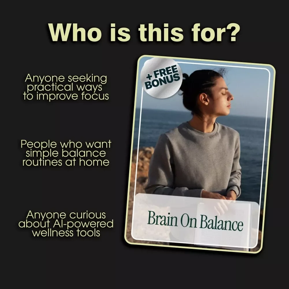 Brain on Balance | Guide for Balance Training for Brain Health, Exercises, Lifestyle Hacks & AI Tools