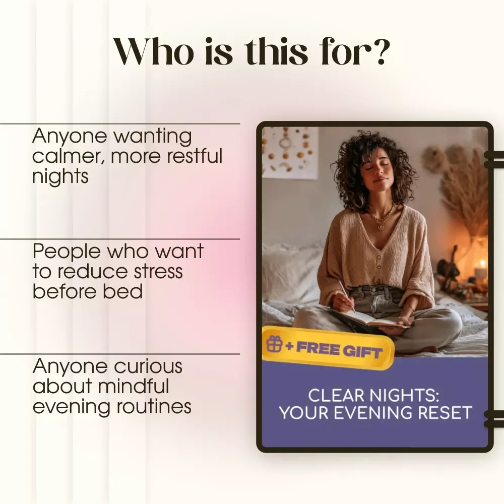 Clear Nights: Your Evening Reset | Digital Guide for Evening Routine for Clarity, Relaxation, and Better Sleep