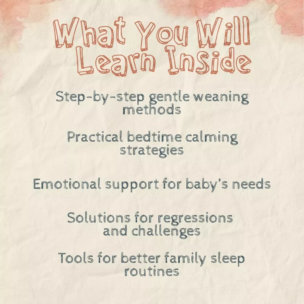 Gentle Night Weaning Guide | Digital Ebook for Parents | Gentle Night Weaning Tips & Step-by-Step Methods