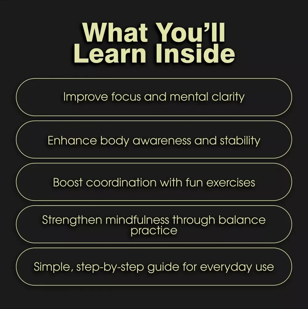 Balance Board Brain Training Checklist - Boost Focus, Stability, and Coordination