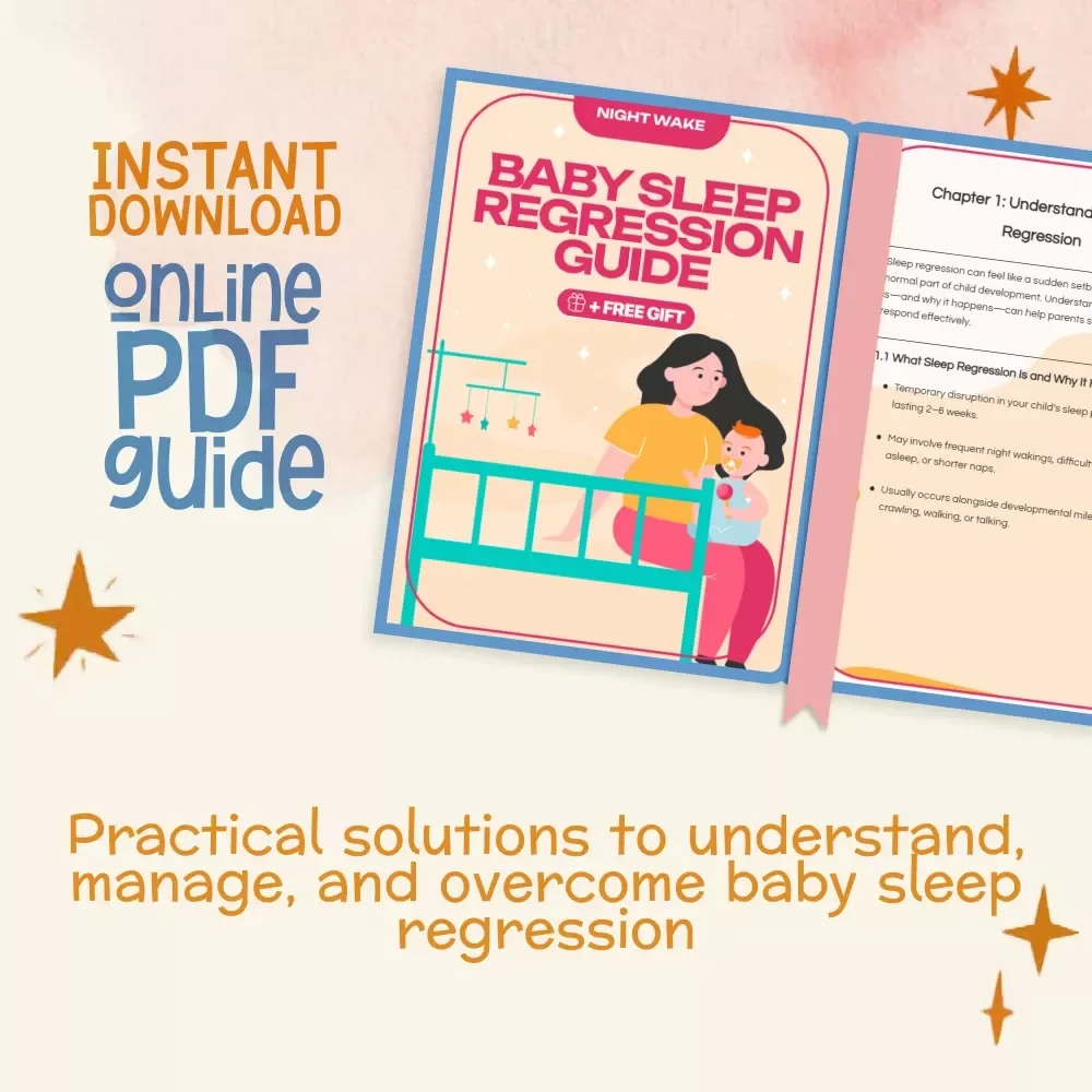 Baby Sleep Regression Guide | Digital Download | The Best Way to Deal with Sleep Regression | Gentle Sleep Training eBook for Parents
