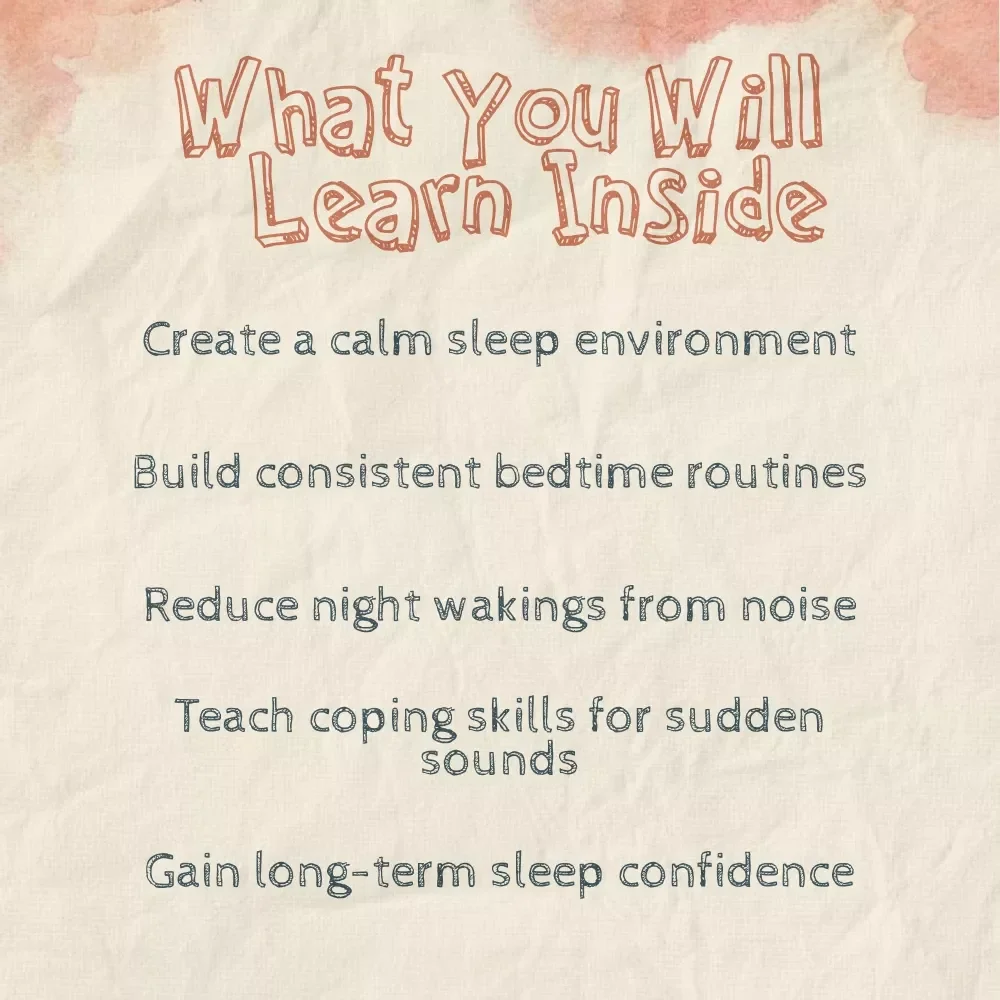 Helping Your Toddler Sleep Through Noise | Ebook on How to Help Toddler Sleep Through Loud Noises