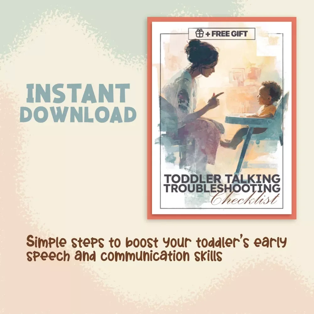 Toddler Talking Troubleshooting Checklist | Speech Delay Support Guide for Parents | Why Is My Toddler Not Talking Yet | Early Language Development Printable