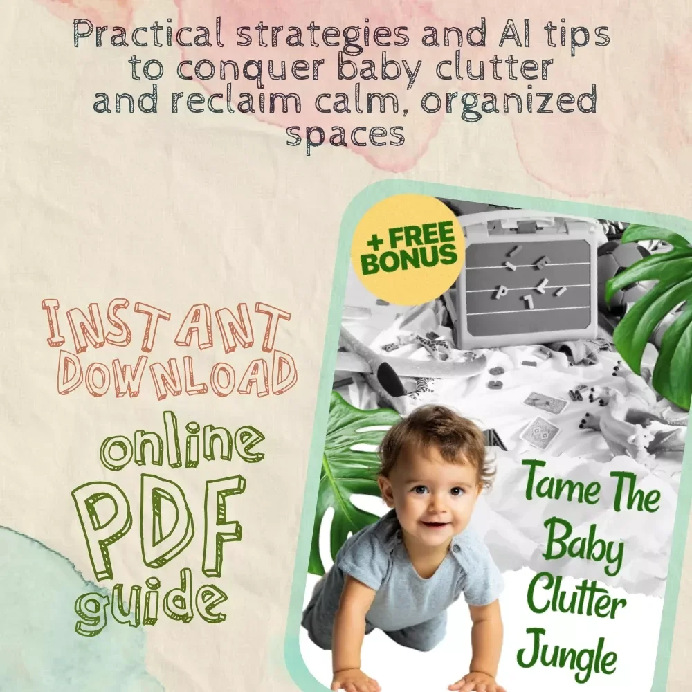 Tame the Baby Clutter Jungle | Digital Guide for Parents on What to Do When House Is Full of Baby Clutter