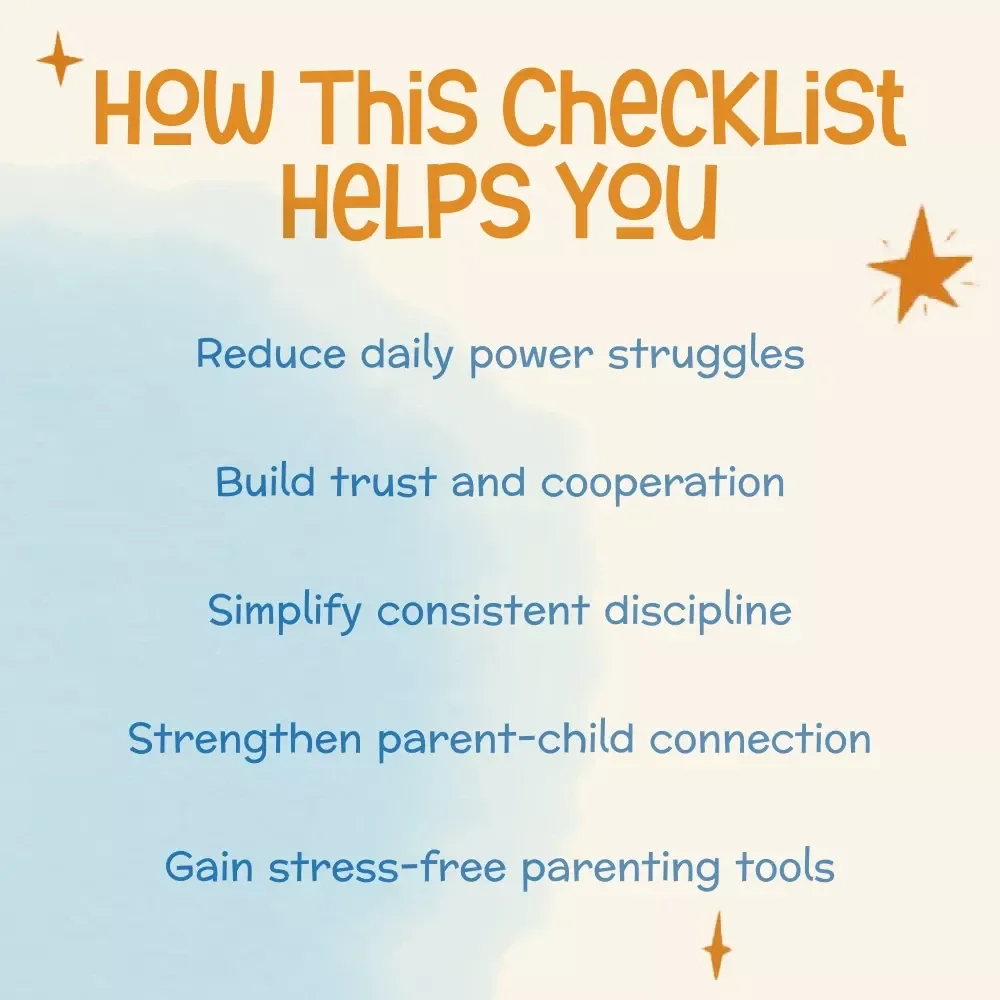 Checklist: What to Do When Your Child Resists Rules | Gentle Parenting Printable | Positive Discipline Guide for Calm, Confident Parents | Instant Digital Download