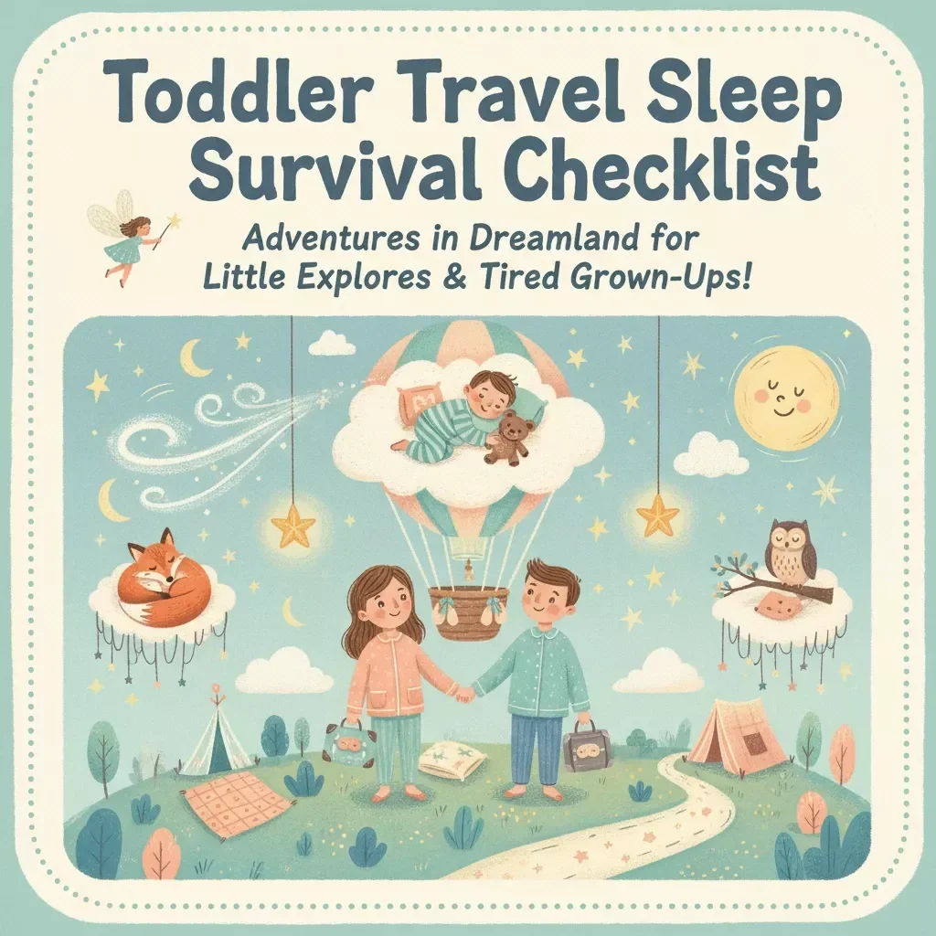 Toddler Travel Sleep Survival Checklist | How to Get Toddler to Sleep While Traveling | Digital Download
