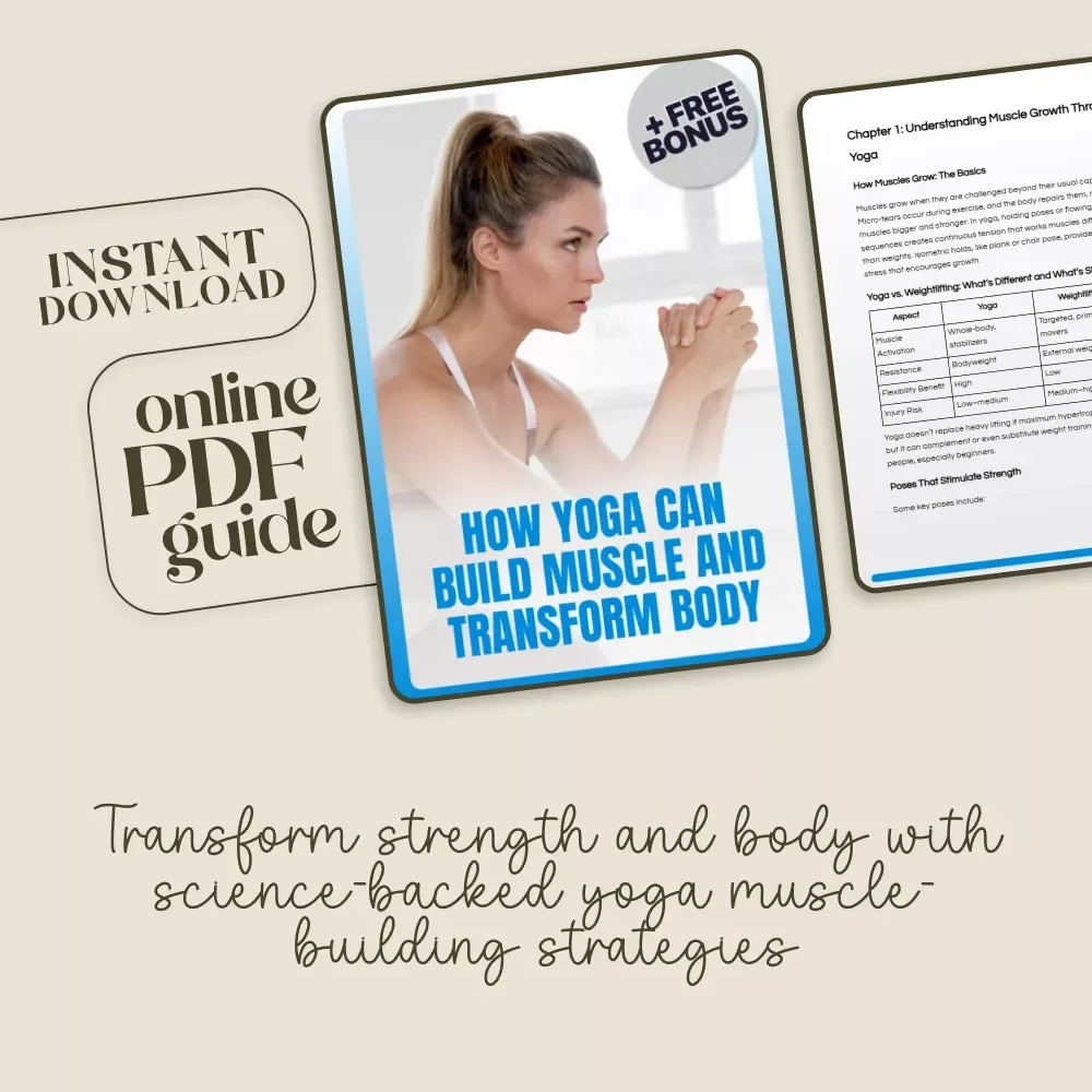 How Yoga Can Build Muscle and Transform Body | Muscle-Building Yoga Guide | Digital Download for Strength, Mind-Body Connection, and Transformation | can yoga build muscle