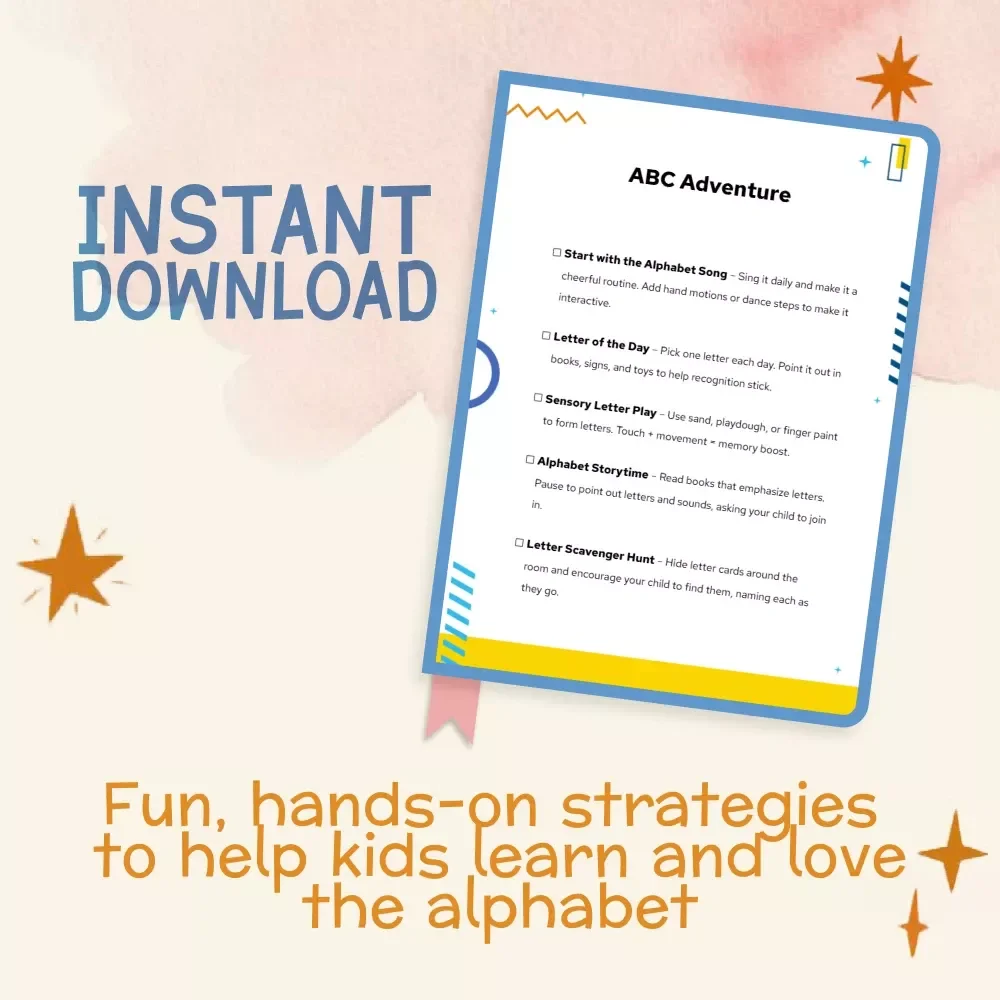 ABC Adventure – Checklist for Parents | The Best Way to Help Child Learn Letters Through Fun and Play