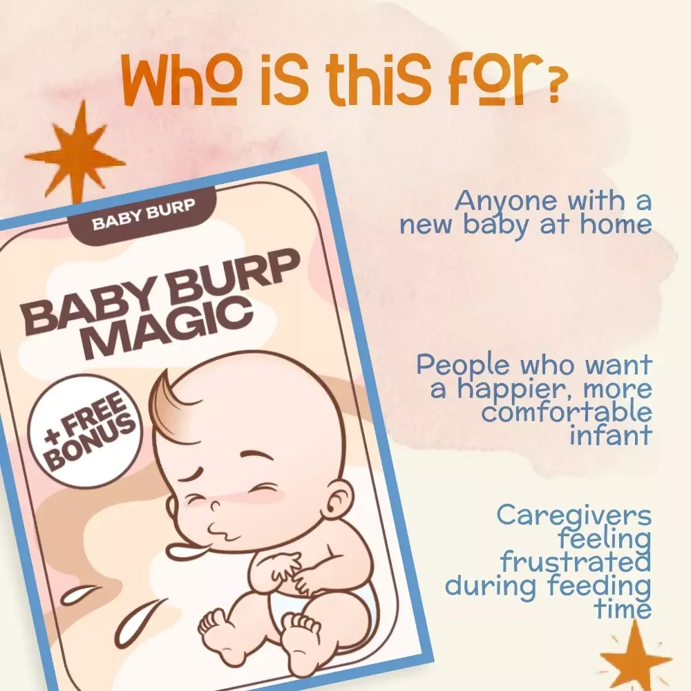 Baby Burp Magic: A Digital Guide on How to Burp a Baby Who Won't Burp - New Parent Essentials