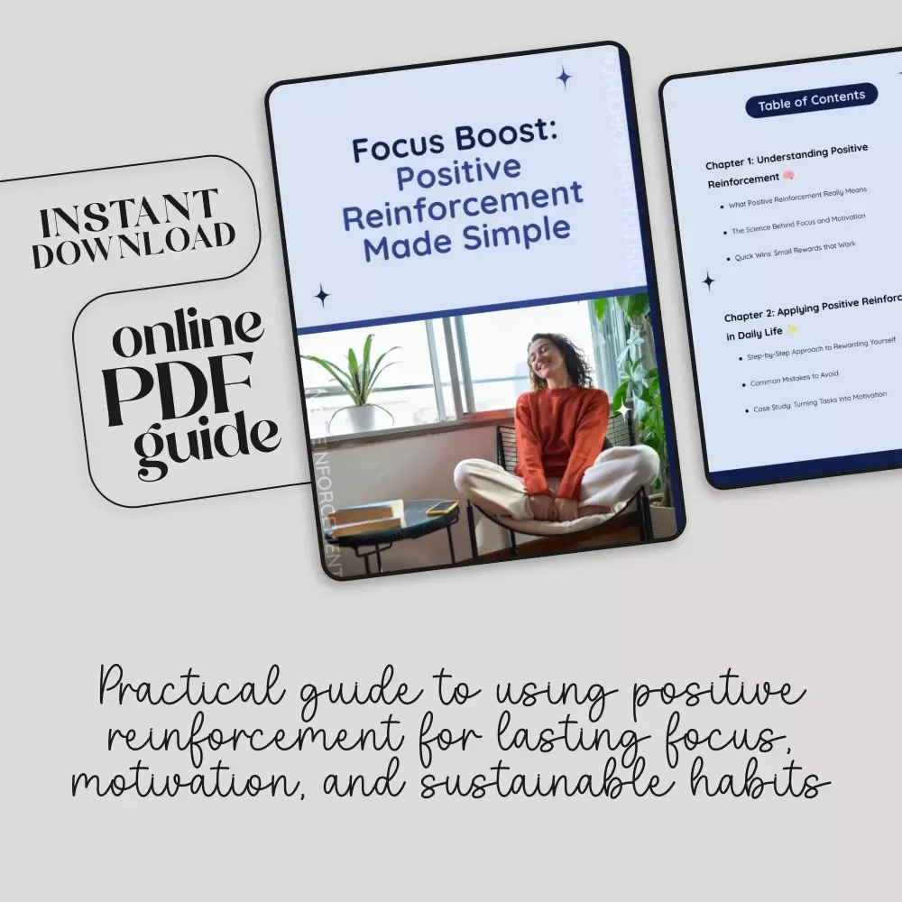 Focus Boost: Positive Reinforcement Made Simple – How to Use Positive Reinforcement to Stay Focused | Digital Guide