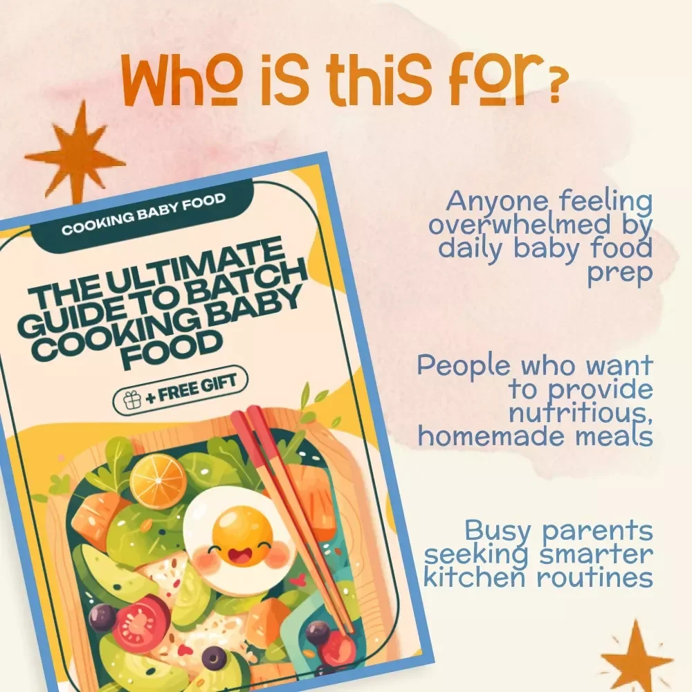 The Ultimate Guide to Batch Cooking Baby Food | Best Way to Batch Cook Baby Food for Busy Parents | Baby Food Prep Digital Download