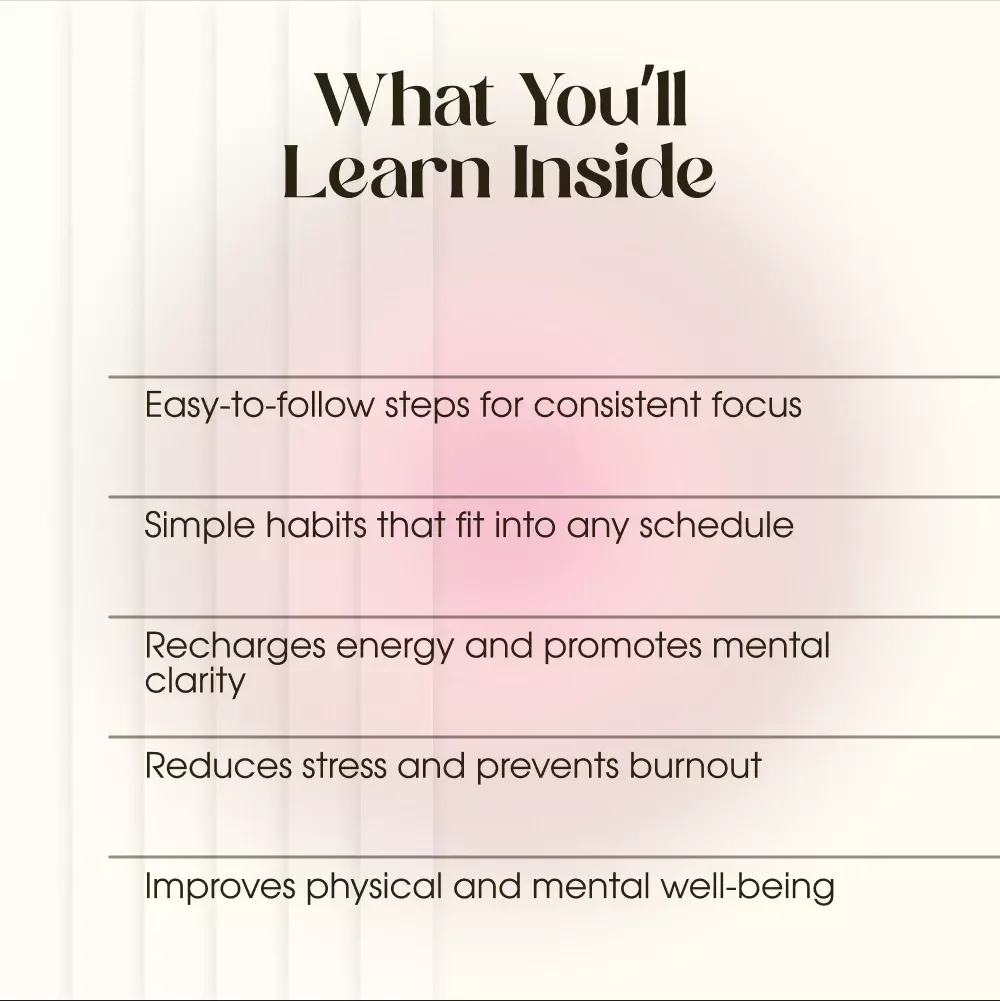 Refresh & Refocus: Your Daily Focus Boosters - eBook, Guide, and Checklist for Mental Clarity & Productivity