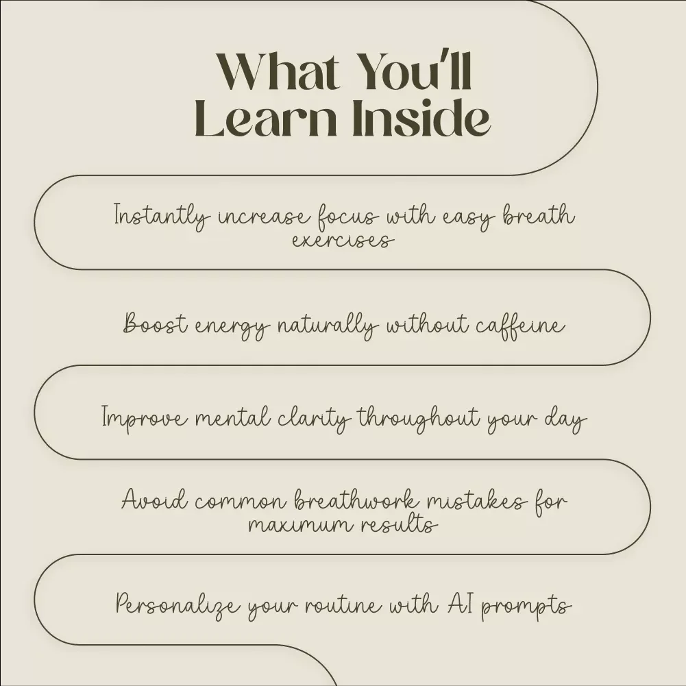 Breathe to Stay Sharp: Master Your Focus and Alertness with Simple Breathwork Techniques