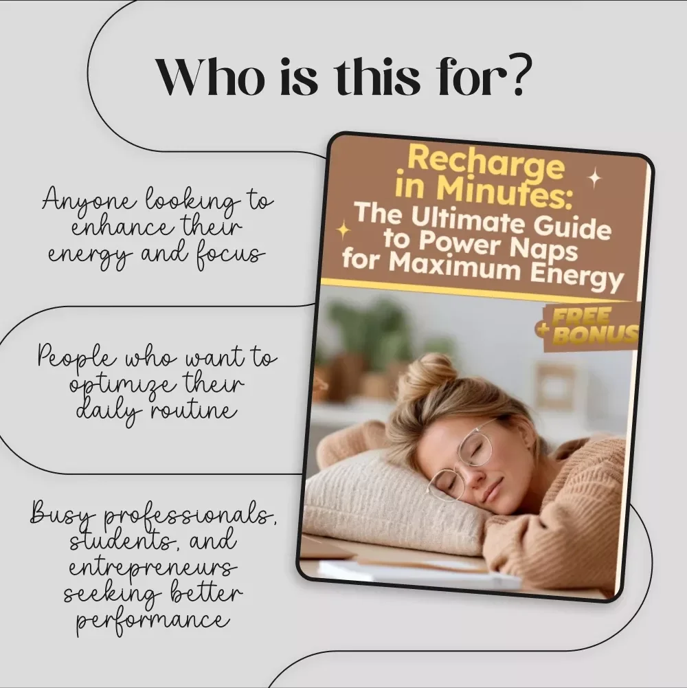 Recharge in Minutes: The Ultimate Guide to Power Naps for Maximum Energy – eBook for Boosting Focus and Rest