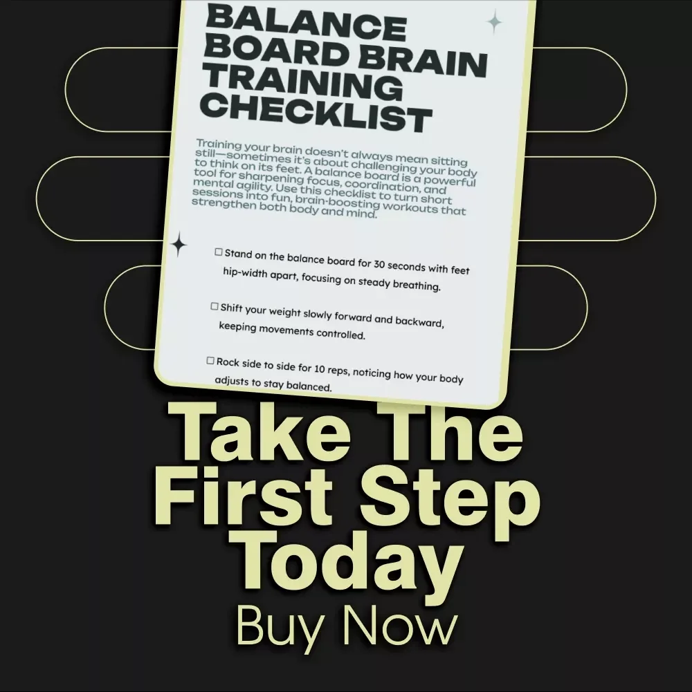 Balance Board Brain Training Checklist - Boost Focus, Stability, and Coordination
