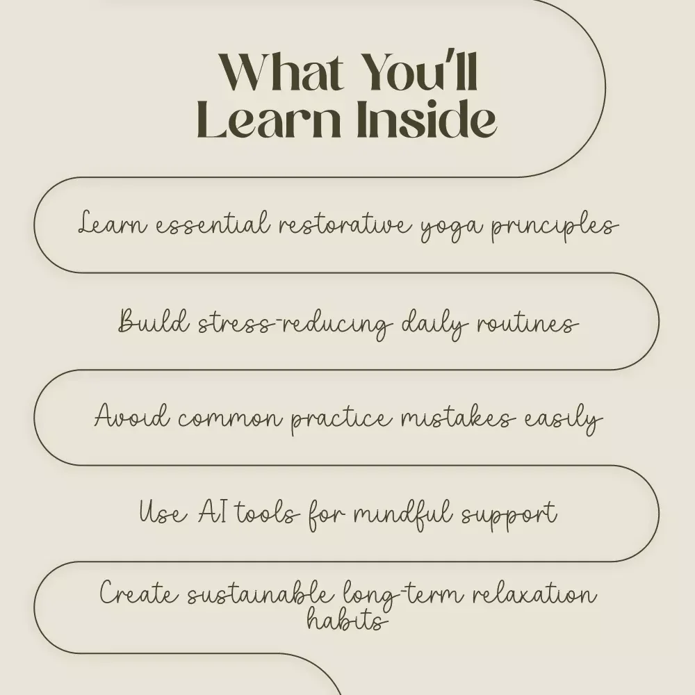 Finding Calm Within You Through Restorative Yoga | Restorative Yoga Digital Guide for Stress Relief, Mindfulness & Gentle Healing