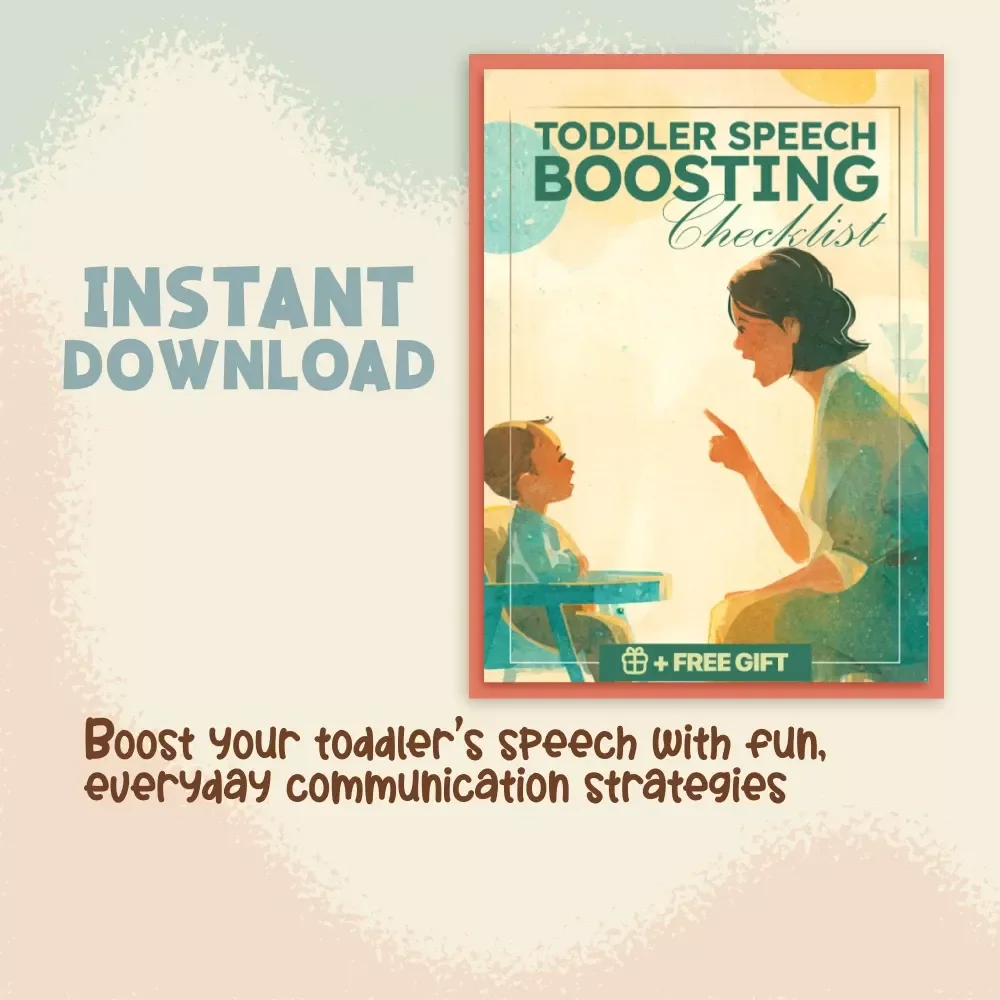Toddler Speech Boosting Checklist | Best Way to Support Toddler Speech Development | Printable Speech Therapy Guide for Parents | Early Language Learning Digital Download
