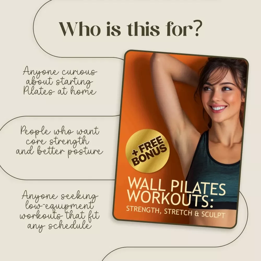 Wall Pilates Workouts: Strength, Stretch & Sculpt 💪🧘‍♀️ | Digital Download eBook | Wall Pilates Workouts for Beginners, Intermediate & Advanced Levels