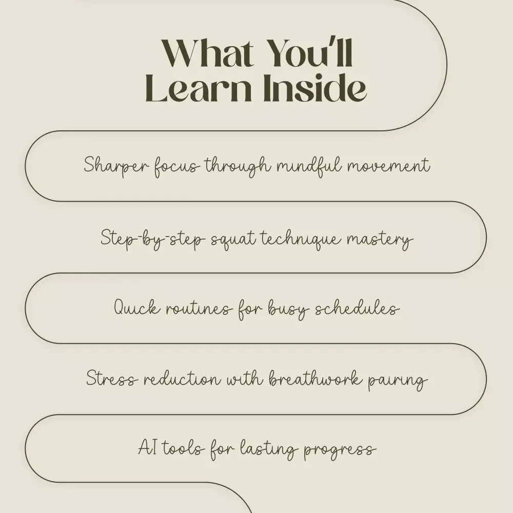 Slow Squats for Mindful Focus – A Step-by-Step Guide to Movement, Awareness & Calm