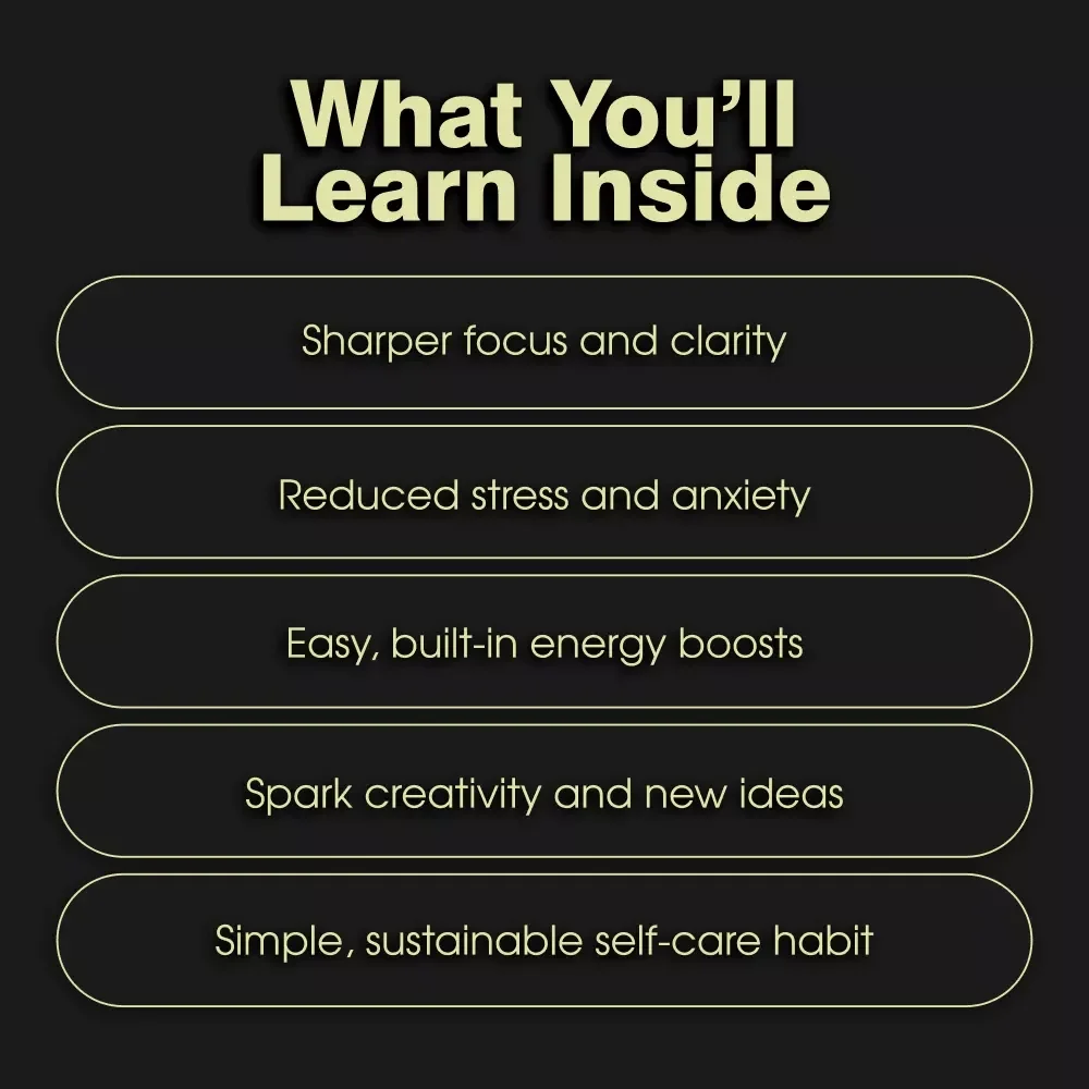 The “Clear-Your-Mind” Walking Break Checklist | Digital Download for Focus & Mental Clarity | Guide to Walking Breaks for Focus