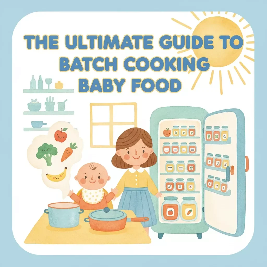 The Ultimate Guide to Batch Cooking Baby Food | Best Way to Batch Cook Baby Food for Busy Parents | Baby Food Prep Digital Download