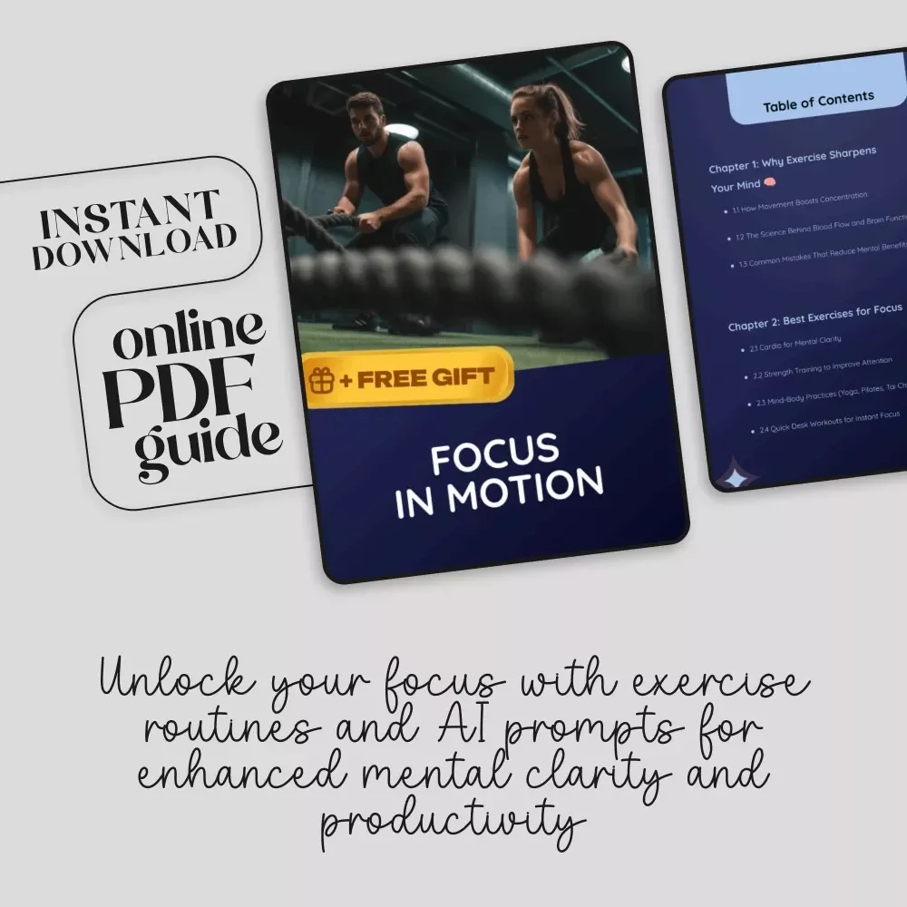 Focus in Motion: Exercise & AI for Peak Mental Clarity – A Complete Guide to Boost Focus & Productivity