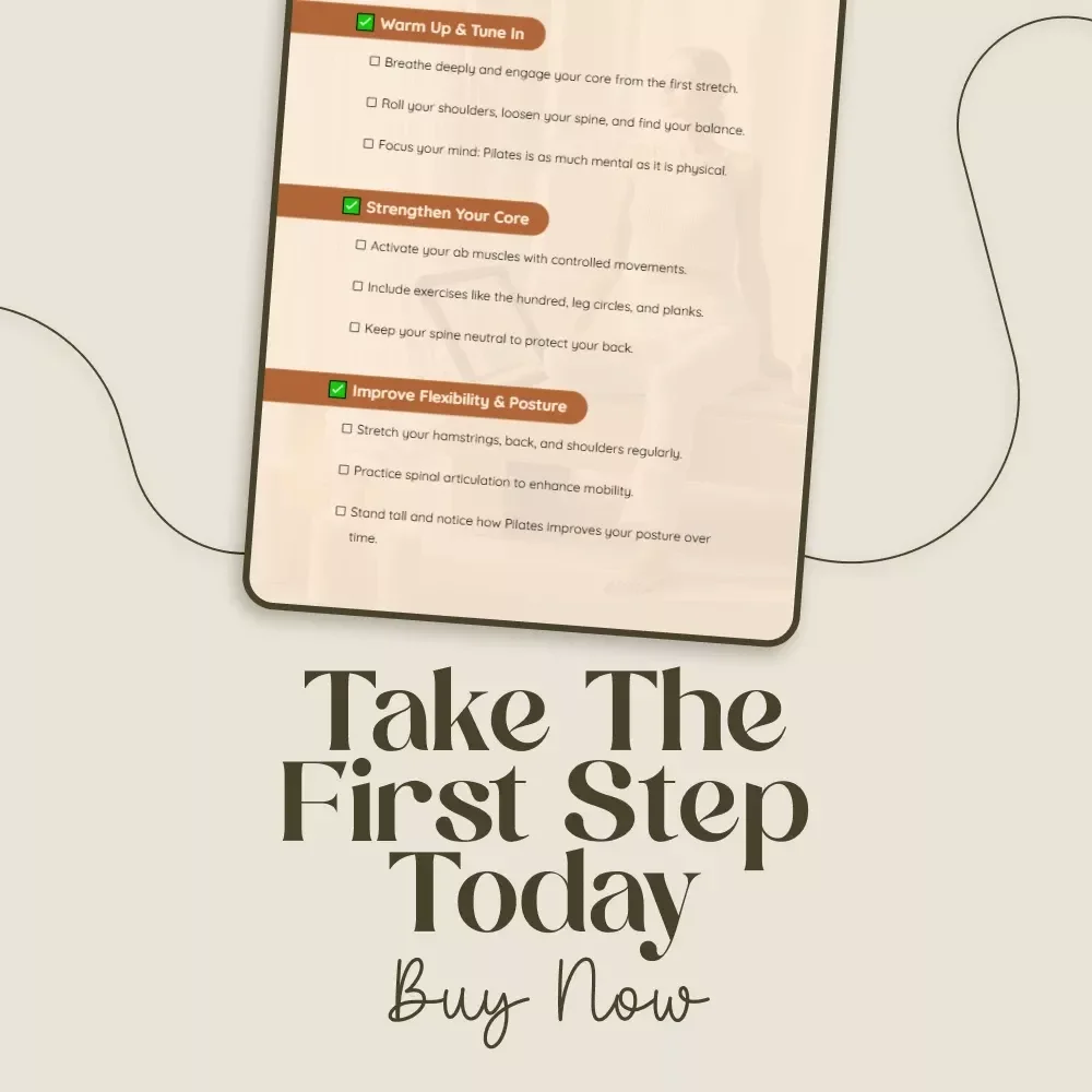 Pilates Power-Up Checklist | Digital Download | Unlock What is Pilates Good For | Core Strength & Flexibility Guide