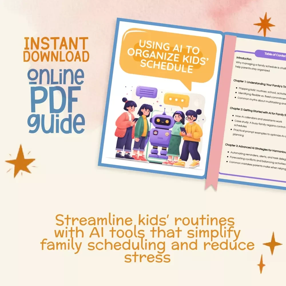 Using AI to Organize Kids’ Schedule | Digital Guide for Parents on How to Use AI to Organize Family Schedule