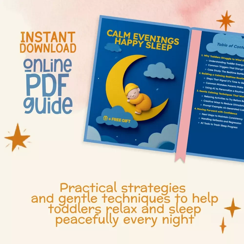 Calm Evenings Happy Sleep – Toddler Bedtime Guide for Parents | Best Way to Calm Toddler Before Bed