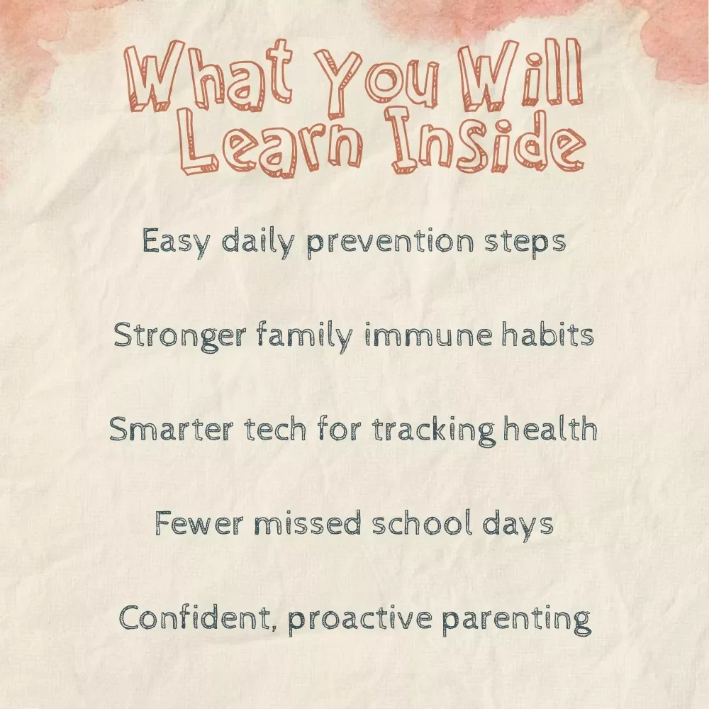 Preventing Colds in Kids | Best Way to Prevent Colds in Kids | Printable Digital Guide for Parents | Child Health & Wellness eBook | Family Immunity Plan