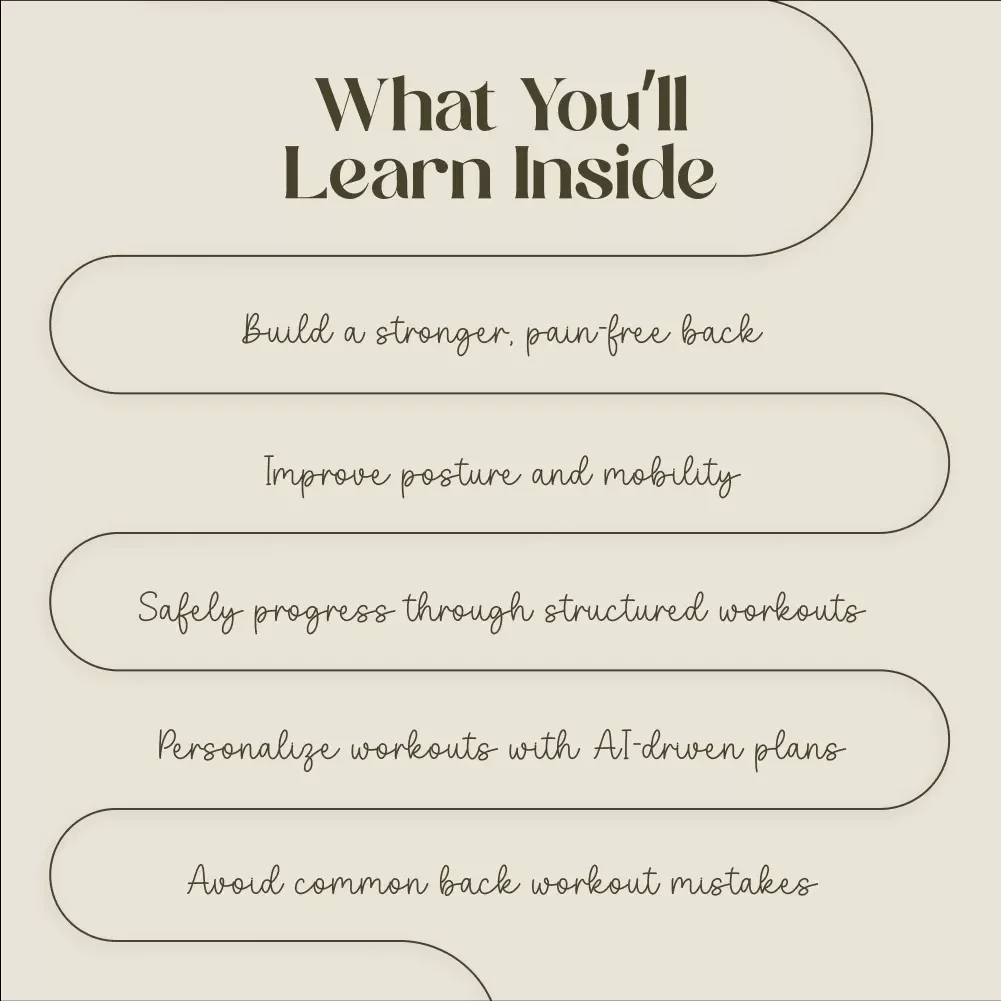 Strong Back Strong Life: The Ultimate Digital Guide for Building a Strong, Healthy Back | eBook, Checklist & Workout Plan